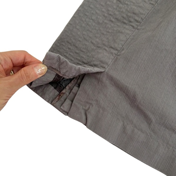 Anthropologie Leifsdottir Alicante Denim Gray Quilted Mini Skirt Size 8 - Picture 6 of 14